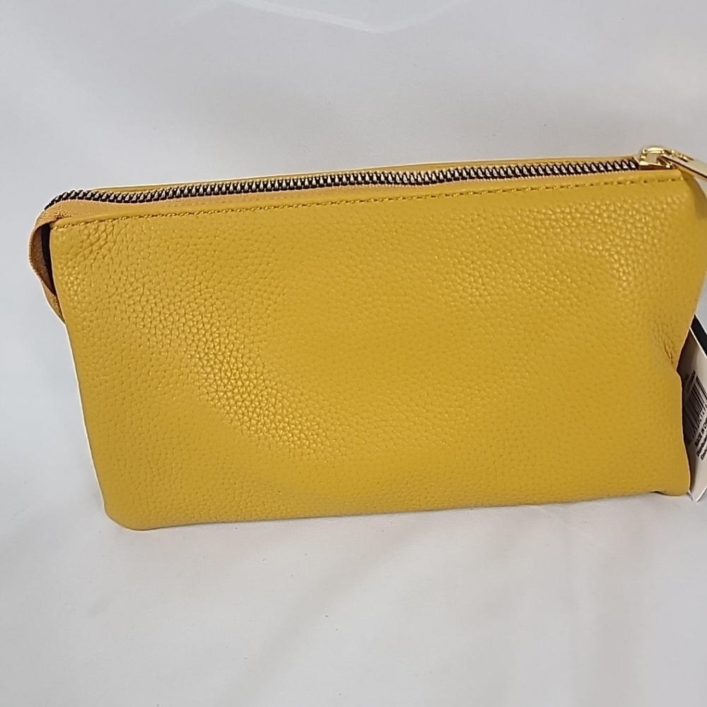 NEW Kedzie Eclipse Convertible Wallet Crossbody Golden Yellow - Picture 5 of 10